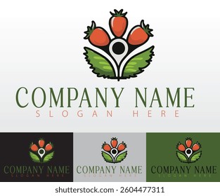A professional branding logo designed for healthy and natural fresh food products.