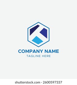 Professional Branding Logo with a Hexagon Shape

