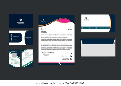 Professional Branding Stationery Template – Clean Business Identity Kit Design.