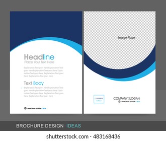 Professional Brochure Concept Template for Business Purpose, Place Your Text and Logos  and Ready To GO For Print.