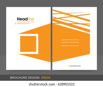 Professional Brochure Concept Template for Business Purpose, Place Your Text and Logos  and Ready To GO For Print.