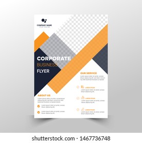 Professional brochure poster brochure poster room layout design. Vector EPS