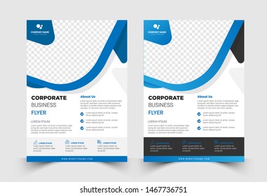 Professional brochure poster brochure poster room layout design. Vector EPS