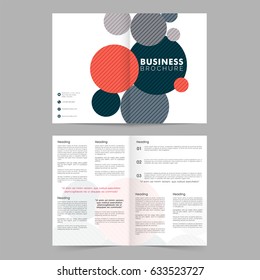 Professional Brochure, Template with abstract circle elements for your Business reports, cover design and presentation.