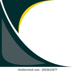 Diseño vectorial de plantilla de folletos profesionales amarillo verde