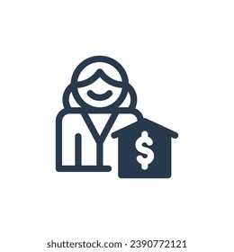 Professional Brokerage Service Vector Icon Illustration
