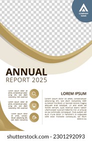Professional brown annual company report