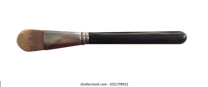 Professional brush for applying makeup. Vector Illustration. EPS10