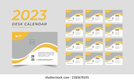 Calendario profesional de 2023, resumen del calendario del año nuevo 2023, calendario del cuadro 2023