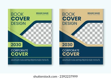 Professional Business book cover 2030, new annual report, print-ready business cover design, book cover design eps file print-ready, company profile, business profile, flyer, brochure, banner, social