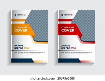 Professional Business book cover 2050, new annual report, print ready business cover design, book cover design eps file print ready, company profile, business profile, flyer, brochure, banner, social