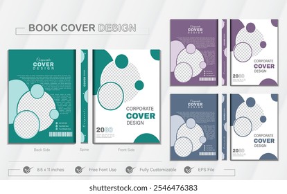 Professional Business book cover , annual report, print-ready business cover design, book cover design eps file print-ready, company profile, business profile, flyer, brochure, banner, social template