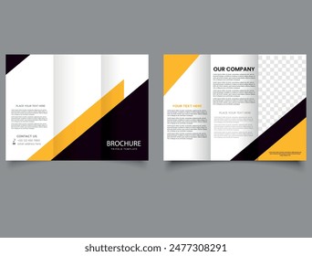 Professional Business Brochure design. Modern trifold brochure. Professional tri fold brochure vector design