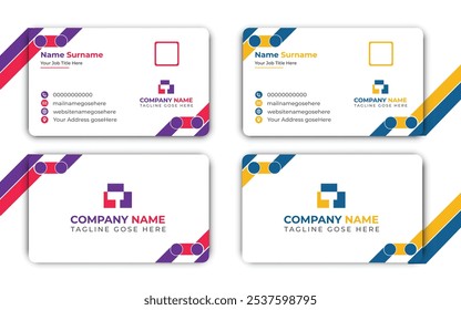 professional business card, corporate template, brand identity.