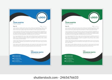 Professional Business card Design, A4 Vector Design
