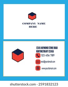 Professional business card design  in adobe illustration visiting card design 