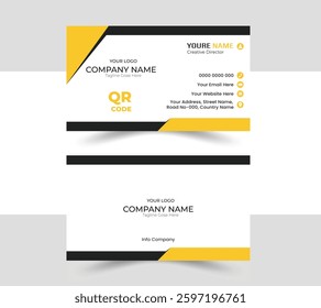 Professional Business Card Design With Blue Colour and Flower Pattern.