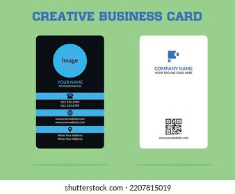 Professional Business card design for commercial and business use.