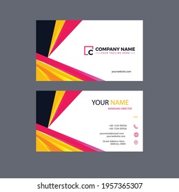 Professional business card design in double sided
