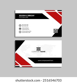 Professional business card design with elegant layout