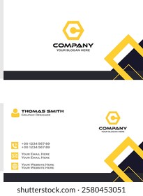 Professional business card design in illustrator.