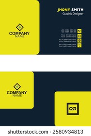 Professional business card design in illustrator