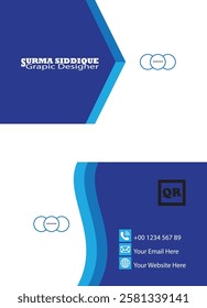 Professional business card design in illustrator