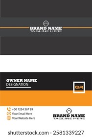 Professional business card design in illustrator