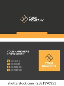 Professional business card design in illustrator