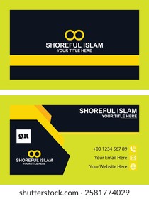 Professional business card design in illustrator