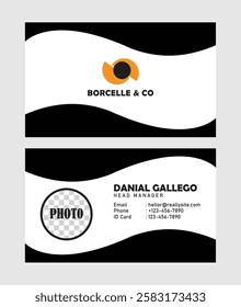 Professional business card design in illustrator 