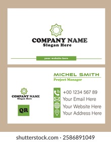 Professional business card design in illustrator