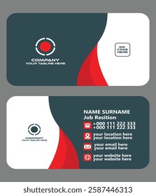 Professional business card design in illustrator
