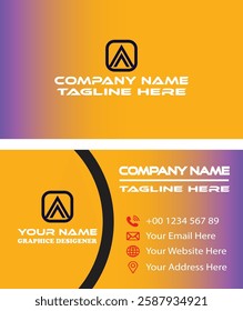 Professional business card design in illustrator 
