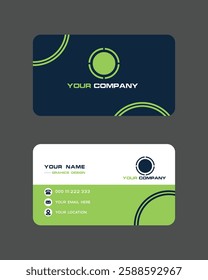Professional business card design in illustrator