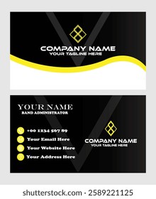 Professional business card design in illustrator