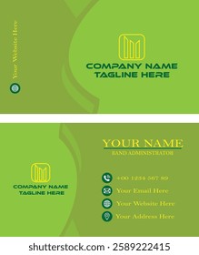 Professional business card design in illustrator