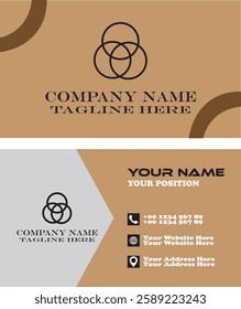 Professional business card design in illustrator