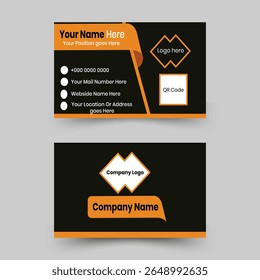 A  professional business card design, perfect for personal branding, startups, agencies, or corporate use. The design is fully customizable, print-ready, and available in high resolution