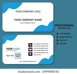 Diseño de Tarjeta de Visita Profesional para uso personal y corporativo