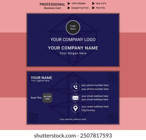 Professional business card design stunning for personal and official functions.