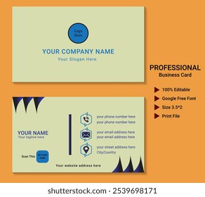 Professional business card design stunning for personal and official functions.