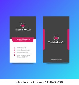 Professional Business Card Design Template 