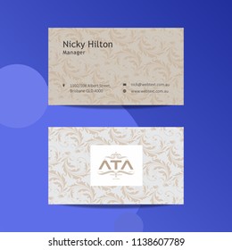 Professional Business Card Design Template 
