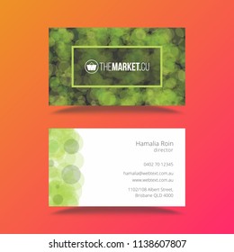 Professional Business Card Design Template 