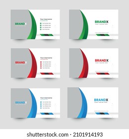 Professional business card design template