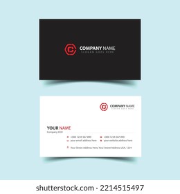 Professional business card design template