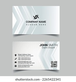 Professional business card design template for company or business. Two color simple but professional design. Compatible for business and personal use