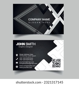 
Professional business card design template for company or business. Two color simple but professional design. Compatible for business and personal use