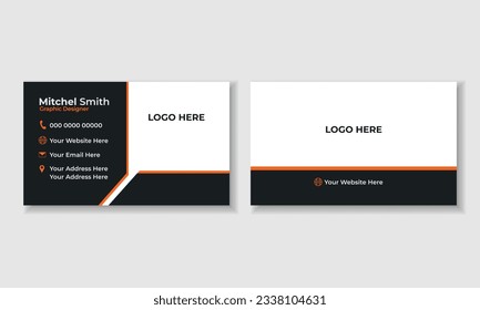 Professional business card design template